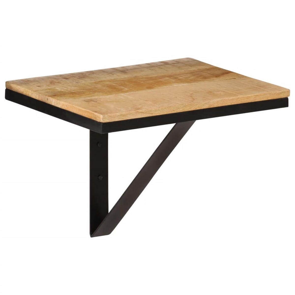 WANDREGAL 40/30/32 cm aus Massivholz Mangod, Eisen - Braun, Holz (40/32/30cm) - vidaXL