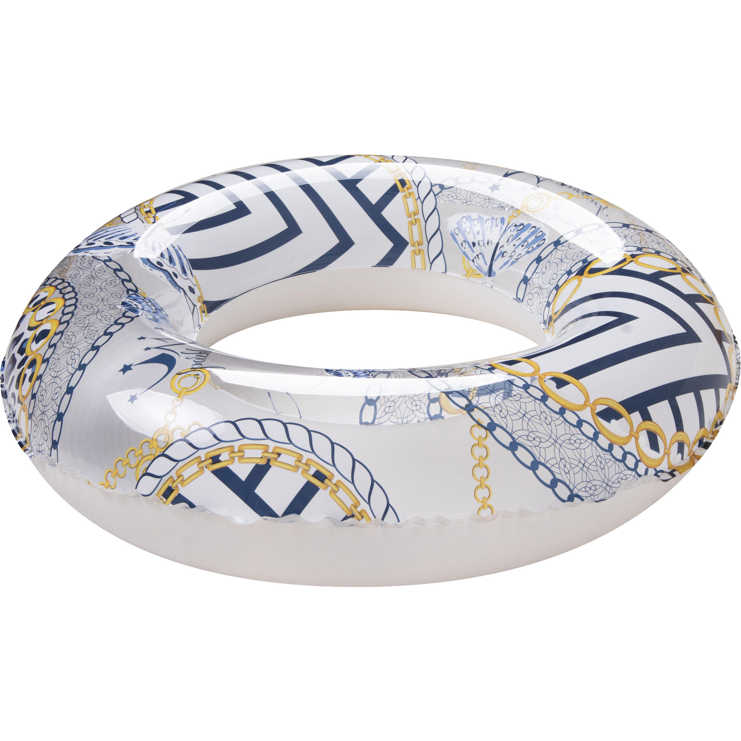 SCHWIMMREIFEN Blau-Weiß Ø90 cm Schwimmrung 1 von 2 zufälligen Designs - Multicolor, Kunststoff (90/90cm) - Avenli