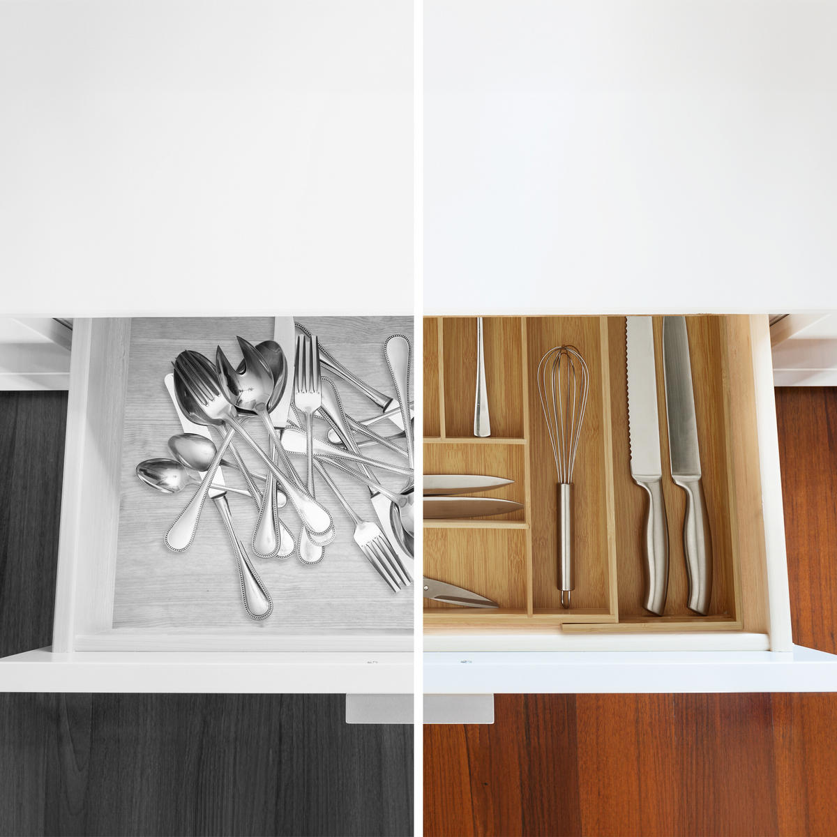 BESTECKKASTEN - Hellbraun, Holz/Holzwerkstoff (57.5/6.5/43cm) - Relaxdays