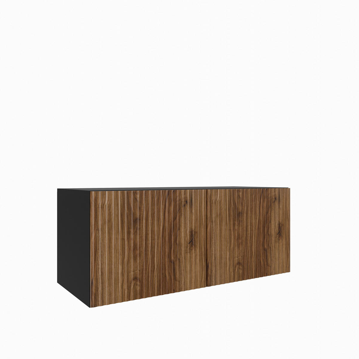 LOWBOARD VAREN 100/41/40 cm, Hängender TV-Schrank Schwarz / Eichefarben - Eichefarben/Schwarz, Holzwerkstoff (100/41/40cm) - MASSENO