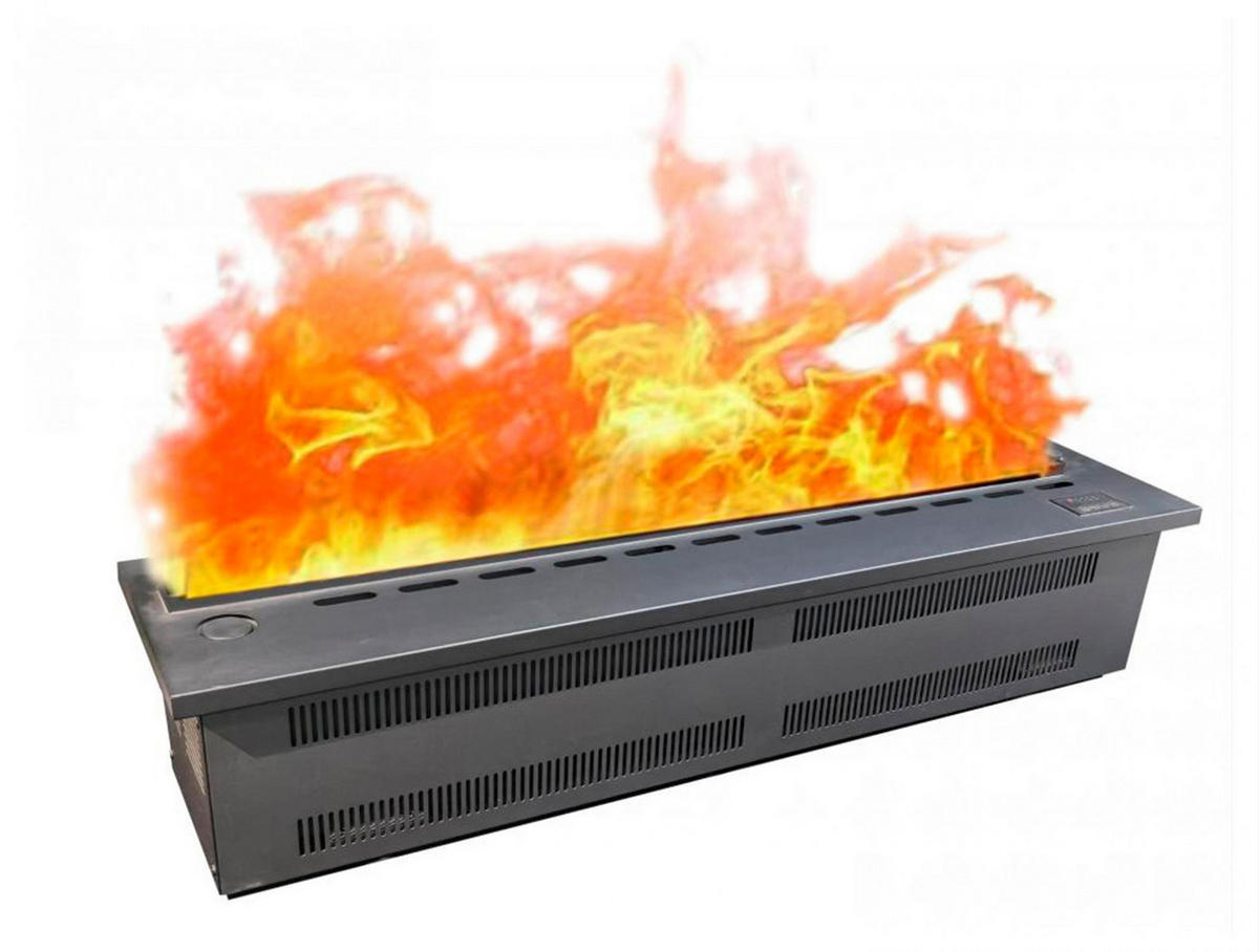 WASSERKAMIN zur Dekoration Schwarz Einfügemuster 3 L Tank - Schwarz, Metall (70/24/19cm) - Purline