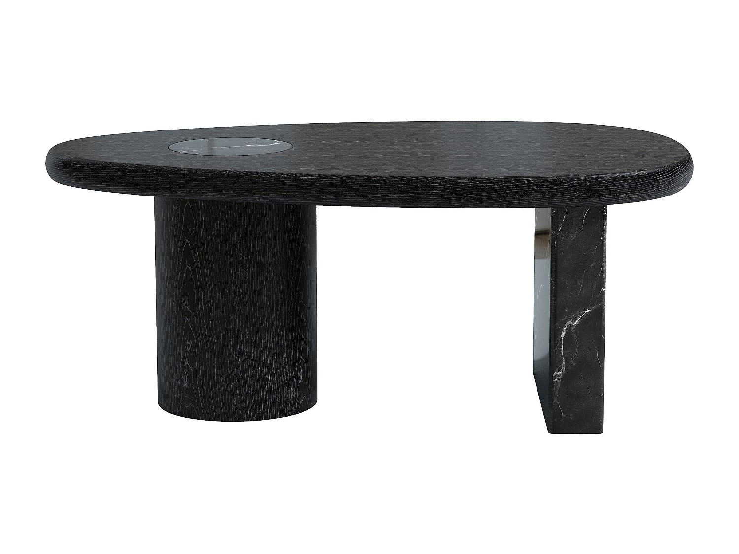 COUCHTISCH - 100 cm x 60 cm - holz - schwarz Marsula - Schwarz, Holz/Holzwerkstoff (60/100/40.5cm) - Vente-Unique