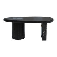 COUCHTISCH - 100 cm x 60 cm - holz - schwarz Marsula - Schwarz, Holz/Holzwerkstoff (60/100/40.5cm) - Vente-Unique