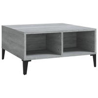 COUCHTISCH Grau Sonoma 60x60x30 cm Holzwerkstoff - Grau, Holzwerkstoff (60/60/30cm) - furnicato