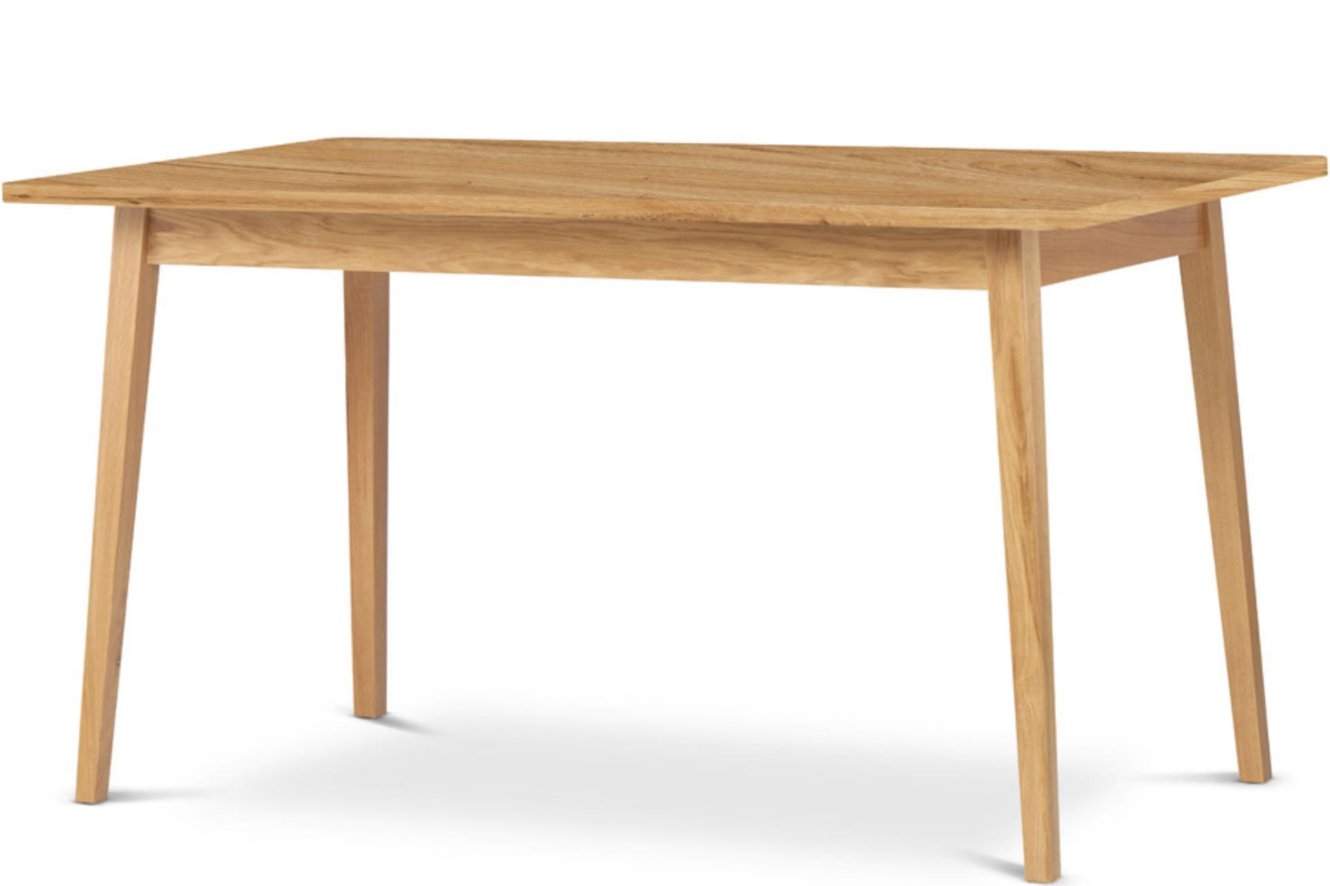 AUSZIEHBARER-ESSTISCH FRISK Skandinavischer Stil, beige - Eichefarben/Beige, Eichenholz/Holzwerkstoff (80/140/75cm) - KONSIMO®