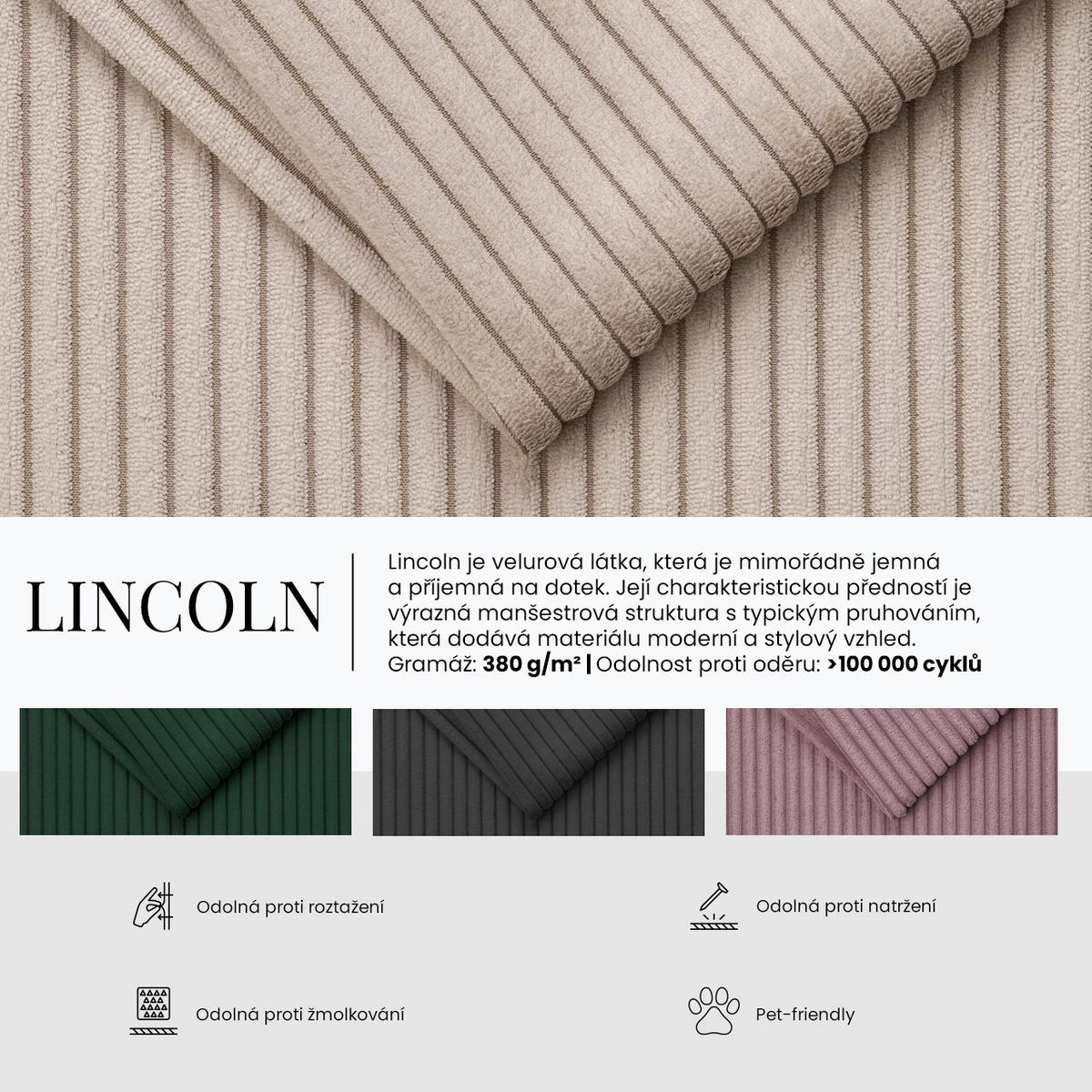 ECKSOFA Dorian Cord Grün - Goldfarben/Grün, Textil/Metall (242/138cm) - MKS