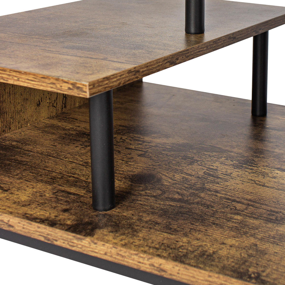 TV-LOWBOARD - Braun, Holzwerkstoff/Metall (106/40/39.5cm) - Relaxdays