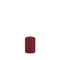 STUMPENKERZEN Bordeaux Ø 48 x 80 mm, 24 Stück - Bordeaux, Paraffin (5/8cm) - Wiedemann Kerzen