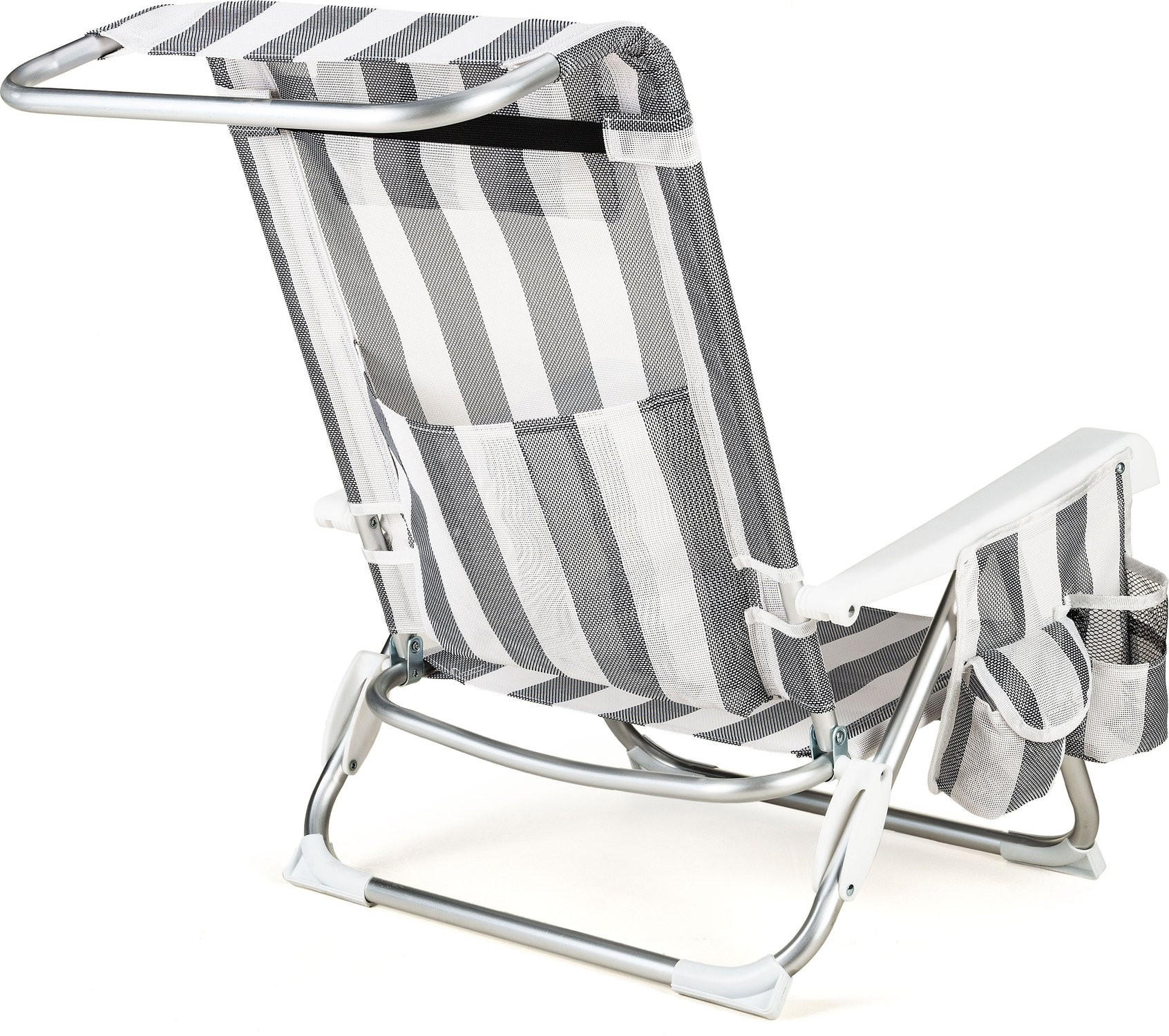 GARTEN-RELAXSESSEL 2-in-1 Sessel/Liege, bis 120 kg - Grau, Textil/Metall (58/41/101cm)