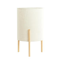 TISCHLAMPE Litto Braun Ø35/58 cm - Braun, Holz (35/35/58cm) - Light & Living