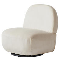 SESSEL Samt Grau - Grau, Textil (71/75/68cm) - Nordlys