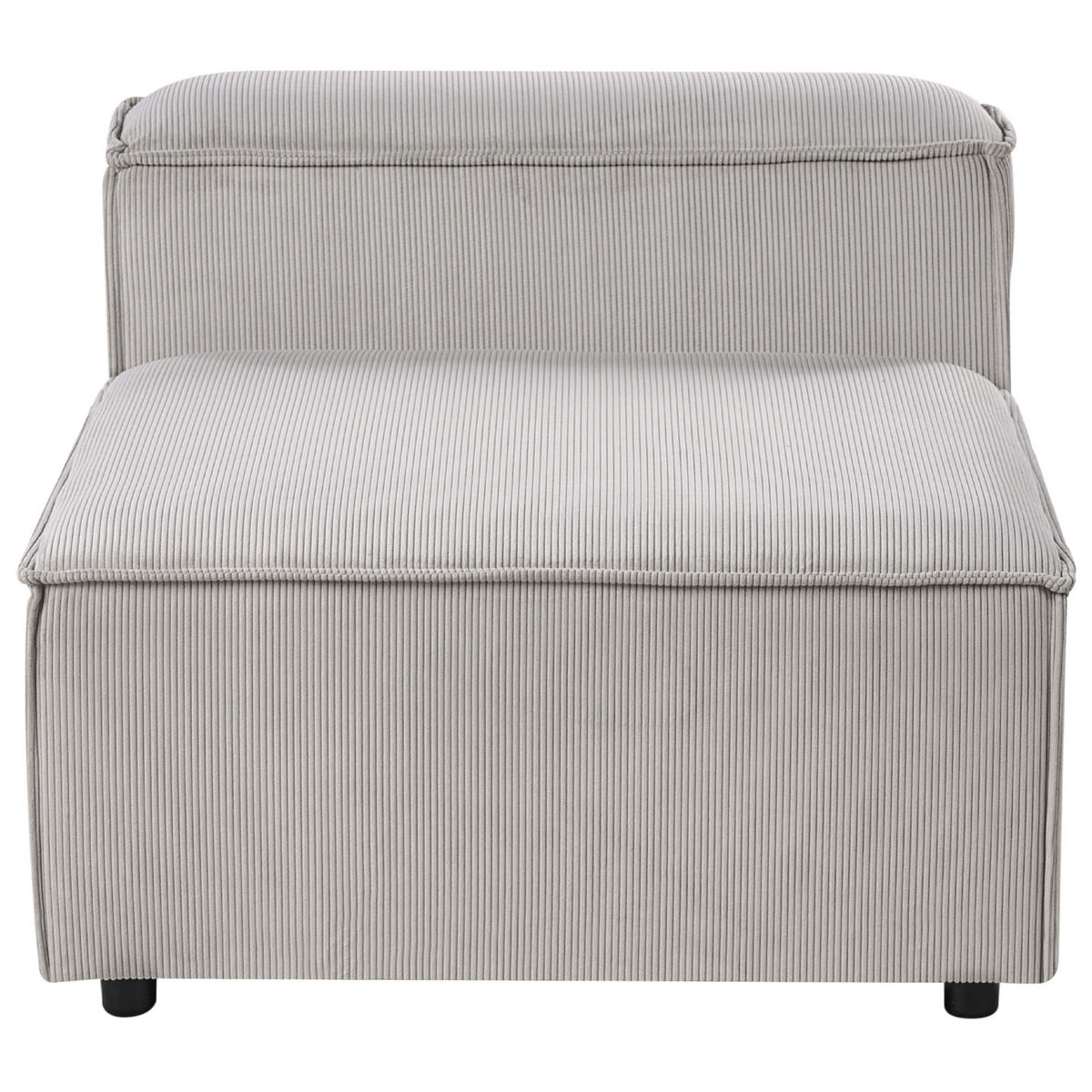 3-SITZER-MODULSOFA Cord Taupe Ardal - Taupe, Textil (328/68/120cm) - Beliani