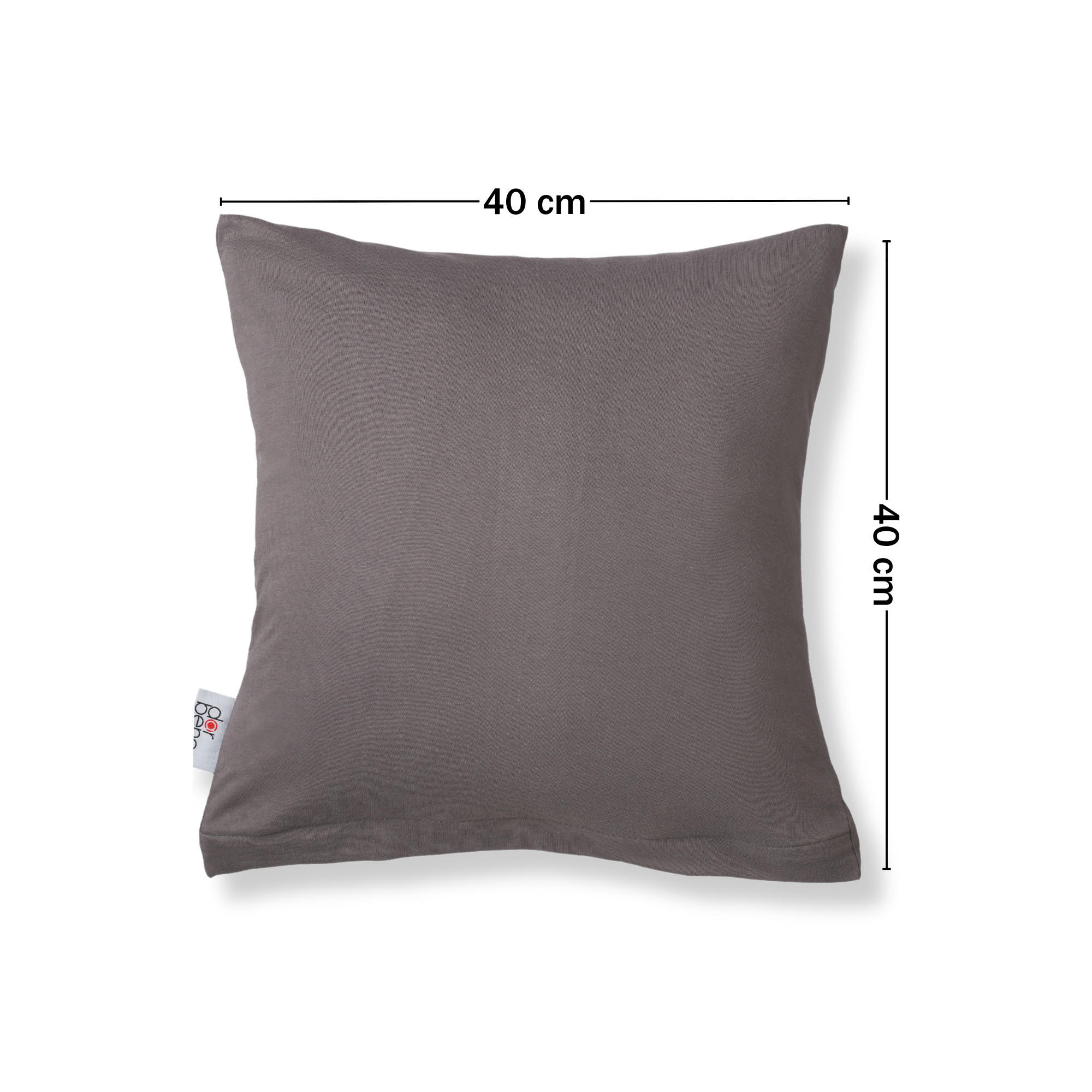 KISSENBEZUG Soft Jersey 2er-Set 40/40 cm - Anthrazit, Naturmaterialien (40/40cm) - DarBene