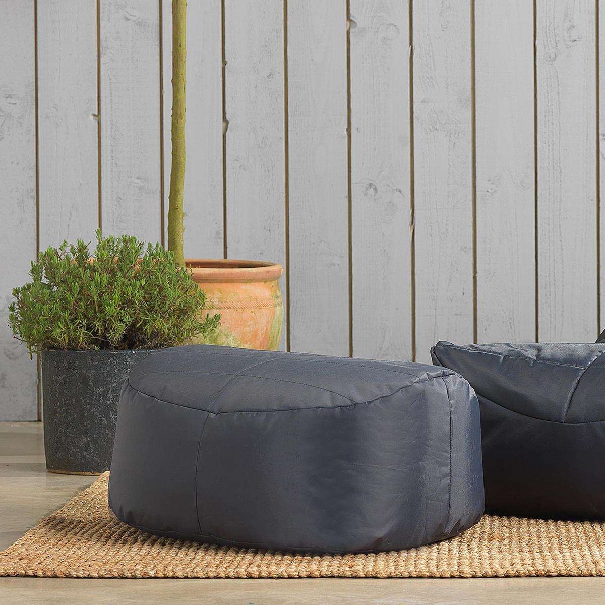 HOCKER Vista - Grau, Kunststoff (68/31/54cm) - Veeva