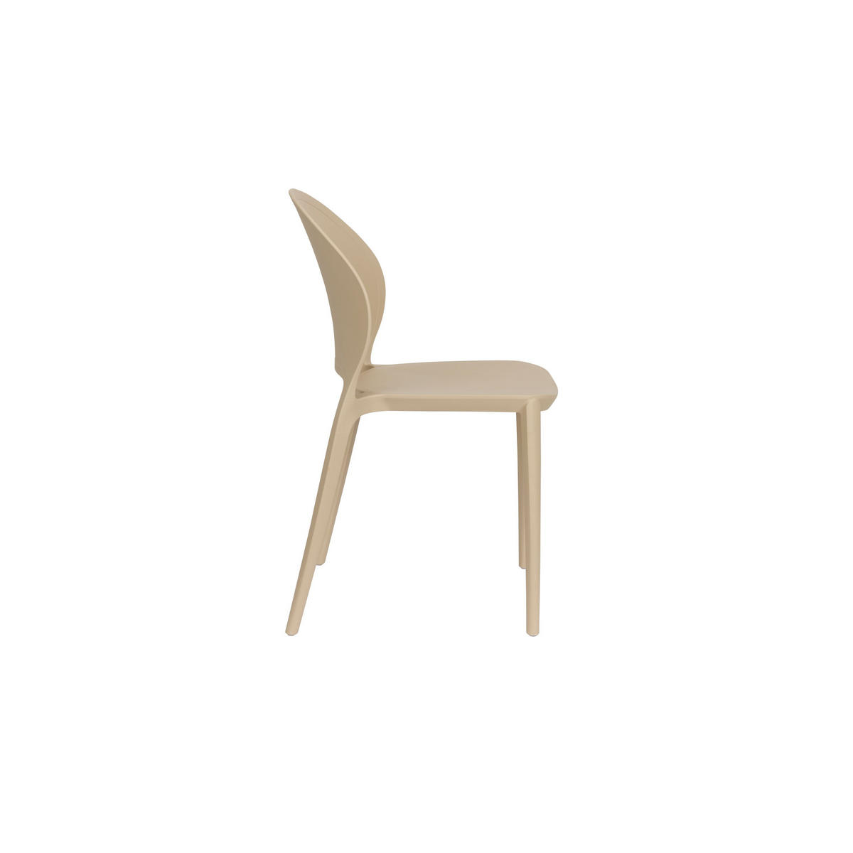 GARTENSTUHL Sjoerd Beige - 4 er Set - Beige, Kunststoff (45/82/52cm) - Housecraft Living