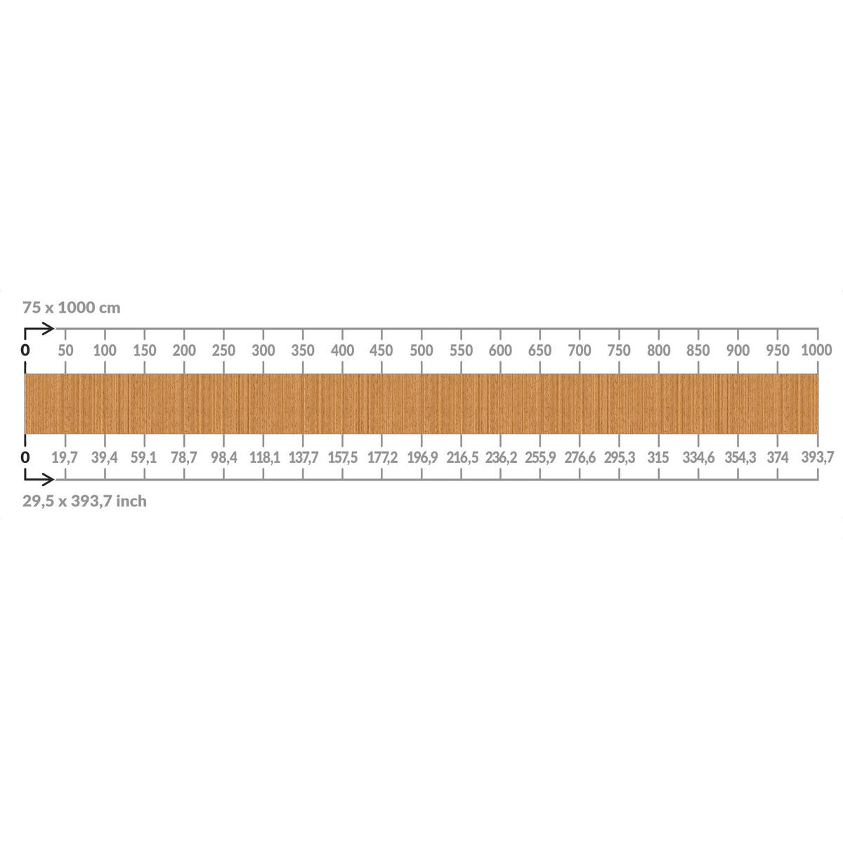 BALKON SICHTSCHUTZ Bambus 100/75 cm - Braun, Kunststoff (100/75cm) - Bilderwelten