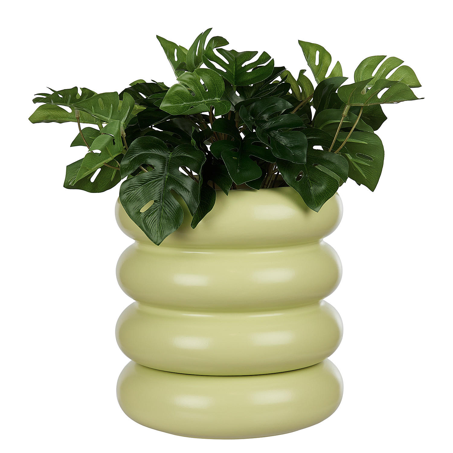 BLUMENÜBERTOPF Hoop - Grün, Keramik (21cm) - Butlers