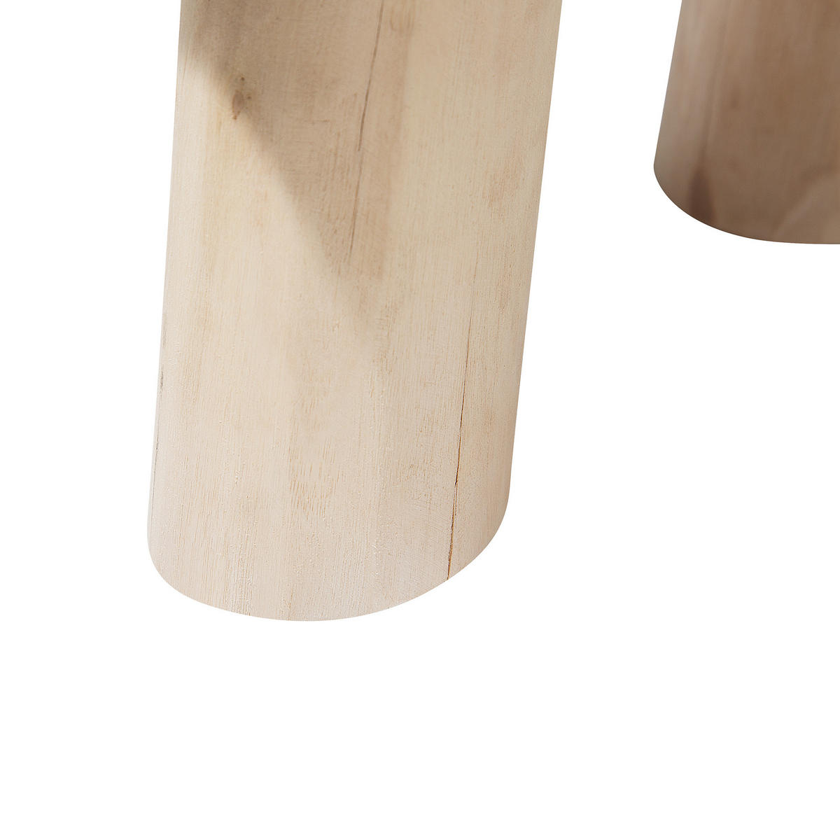 HOCKER Mundra 42/42/33 cm - Grau, Naturmaterialen (42/33/42cm) - Beliani