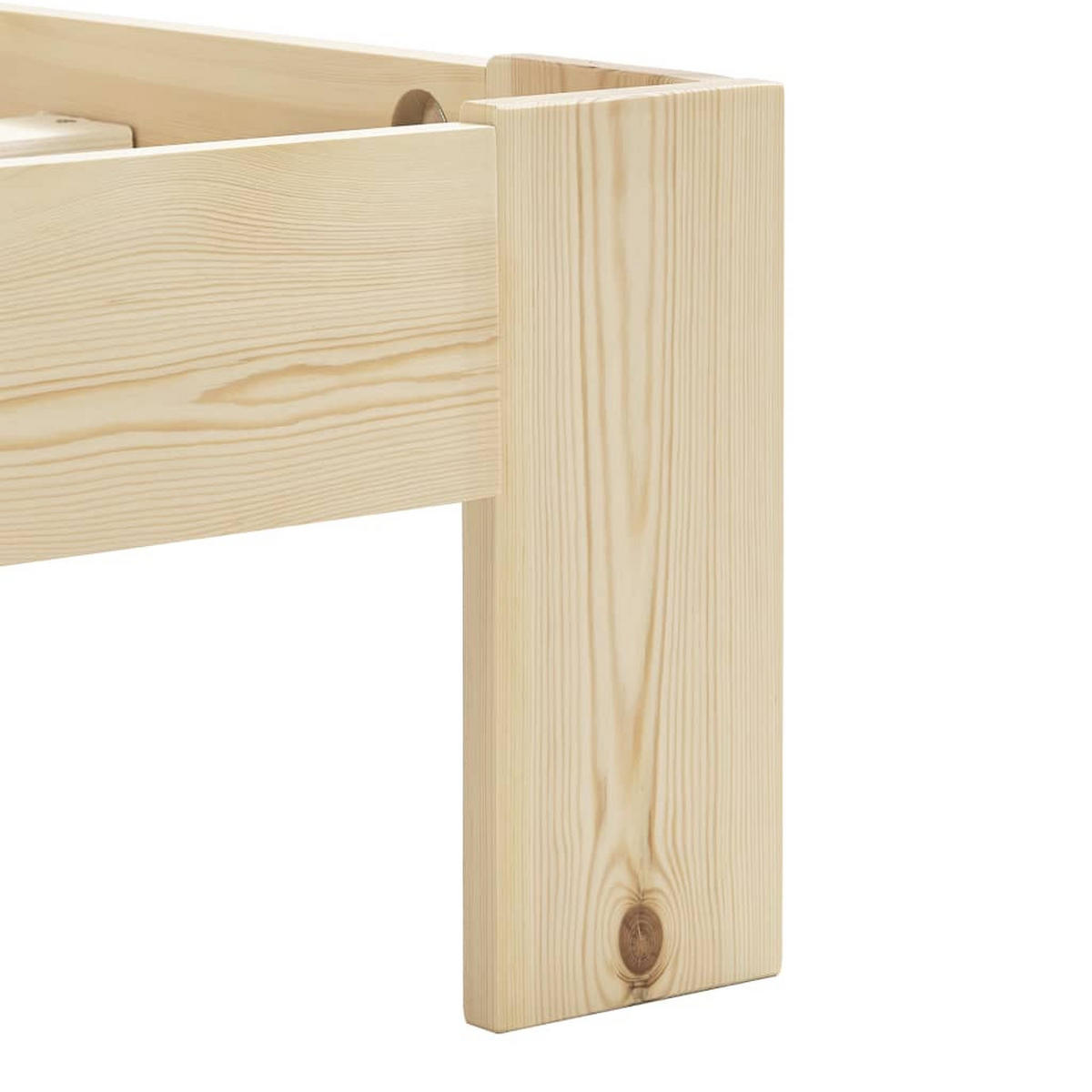MASSIVHOLZBETT Kiefer 180/200 Cm - Naturfarben, Holz (180/200cm) - vidaXL