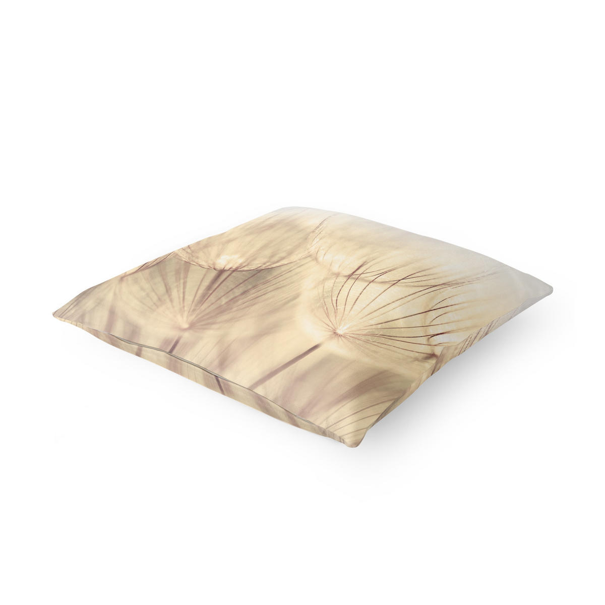 KISSENBEZUG Pusteblumen Nahaufnahme in wohnlicher Sepia Tönung 40/40 cm - Eichefarben, Textil (40/40cm) - Bilderwelten