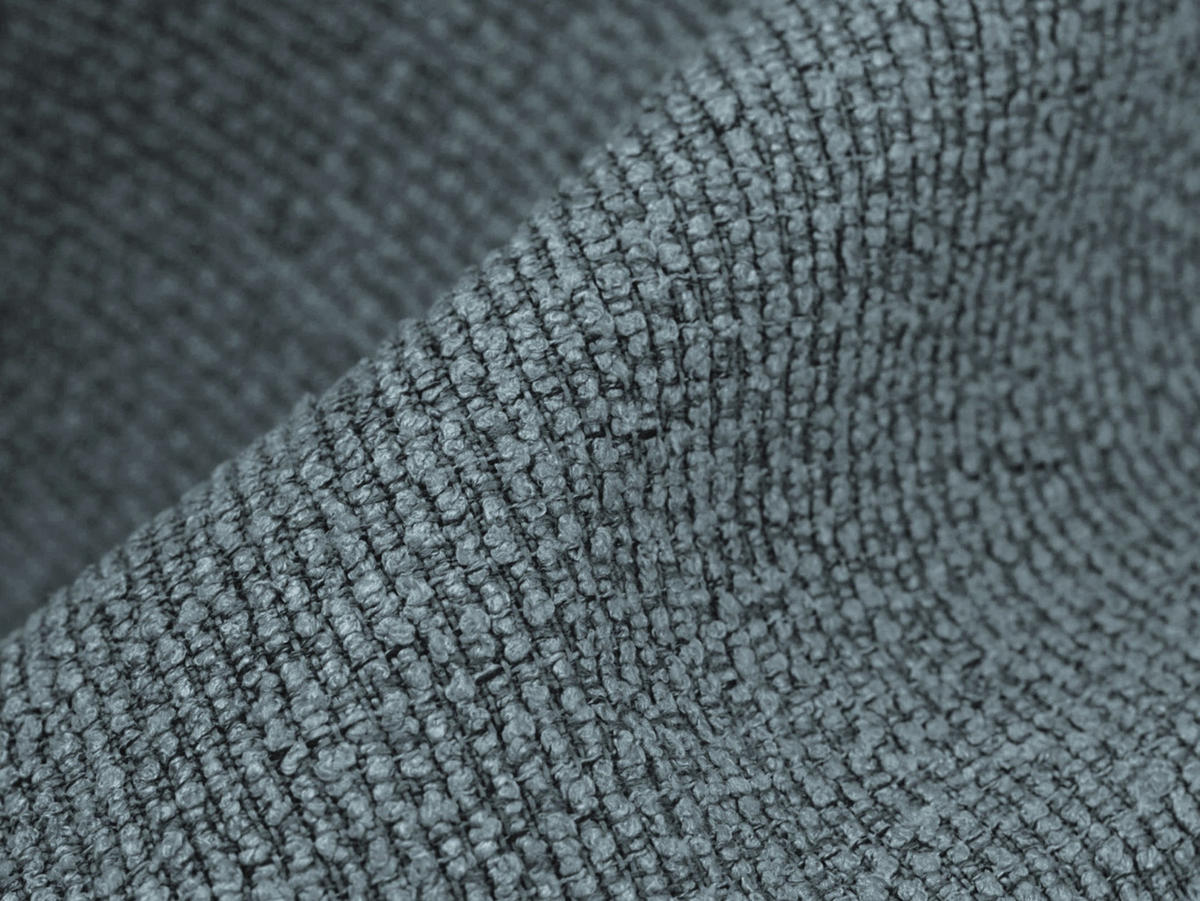 SOFAELEMENT Bouclé Stoff Blau - Blaugrau/Schwarz, Holzwerkstoff/Kunststoff (70/75/94cm) - Makamii