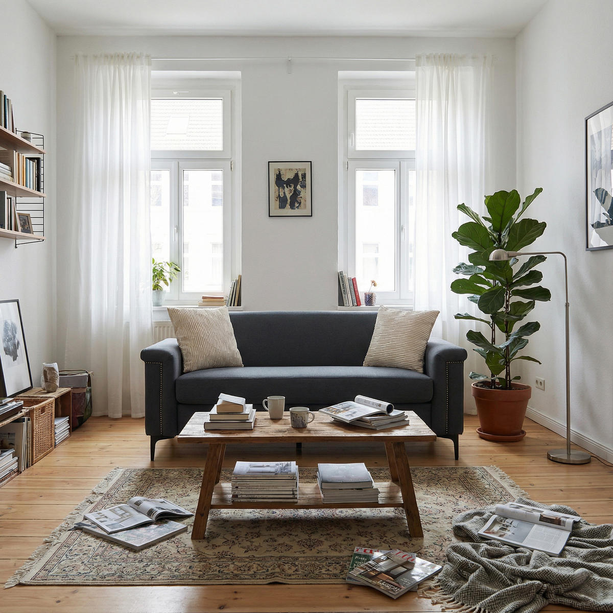 2-SITZER-SOFA aus Holz 172x73,5x81,5 cm mit Metallfüßen, dunkelgrau - Dunkelgrau, Textil (73.5/81.5/172cm)