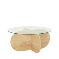 COUCHTISCH - Glas - Klares Holz - Eschefarben, Glas (75/75/35cm) - Drawer