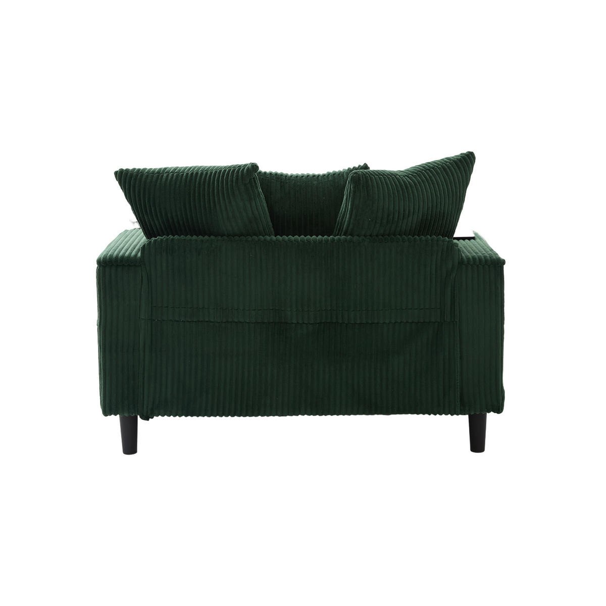 RELAXLIEGE XXL Polsterliege,Relaxsessel,Cord,Grün - Grün, Textil (129/70/170cm) - LVHOM