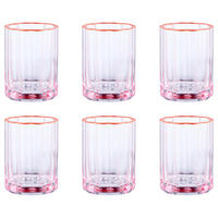 TRINKGLAS (6er-Set) Fiori - Pink, Glas (0.34L) - Butlers