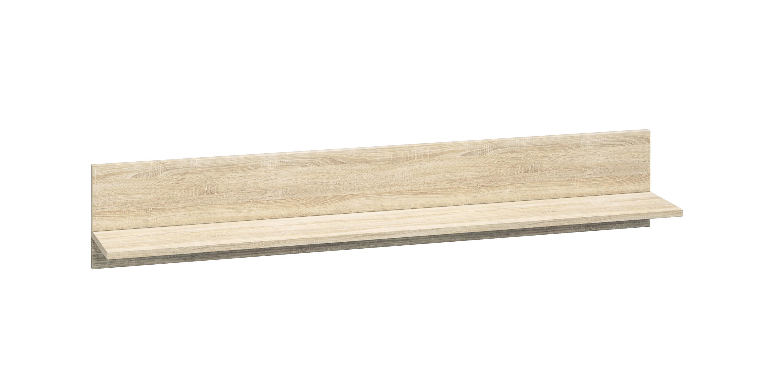 WANDREGAL Castel Sonoma Eiche hell / Sonoma Eiche Trüffel 138 / 21 / 24cm - Braun, Holz/Holzwerkstoff (138/24/21cm) - Feldmann-Wohnen