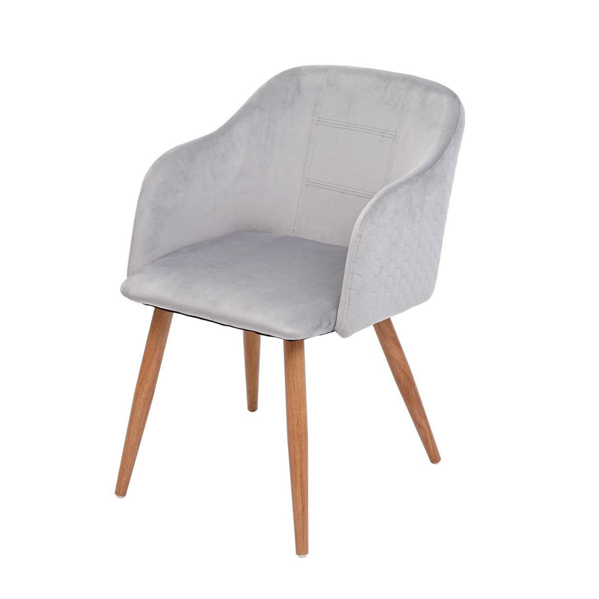 ESSZIMMERSTUHL Hellgrau 2er-Set - Hellgrau, Textil (53/78/60cm) - MCW