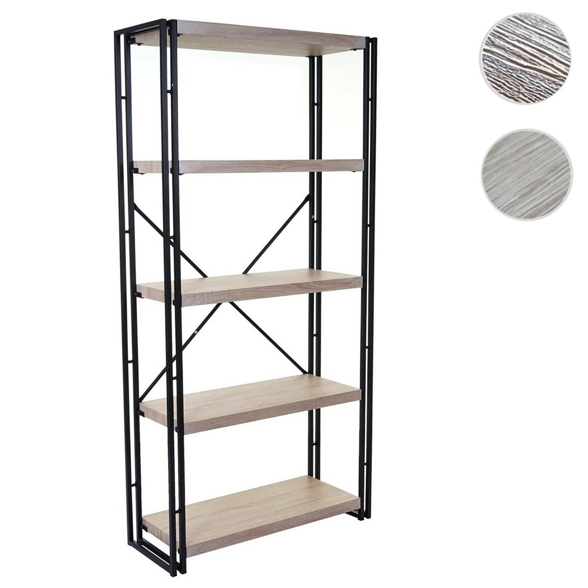 BÜCHERREGAL Beige - Beige, Holzwerkstoff (80/165/30cm) - MCW