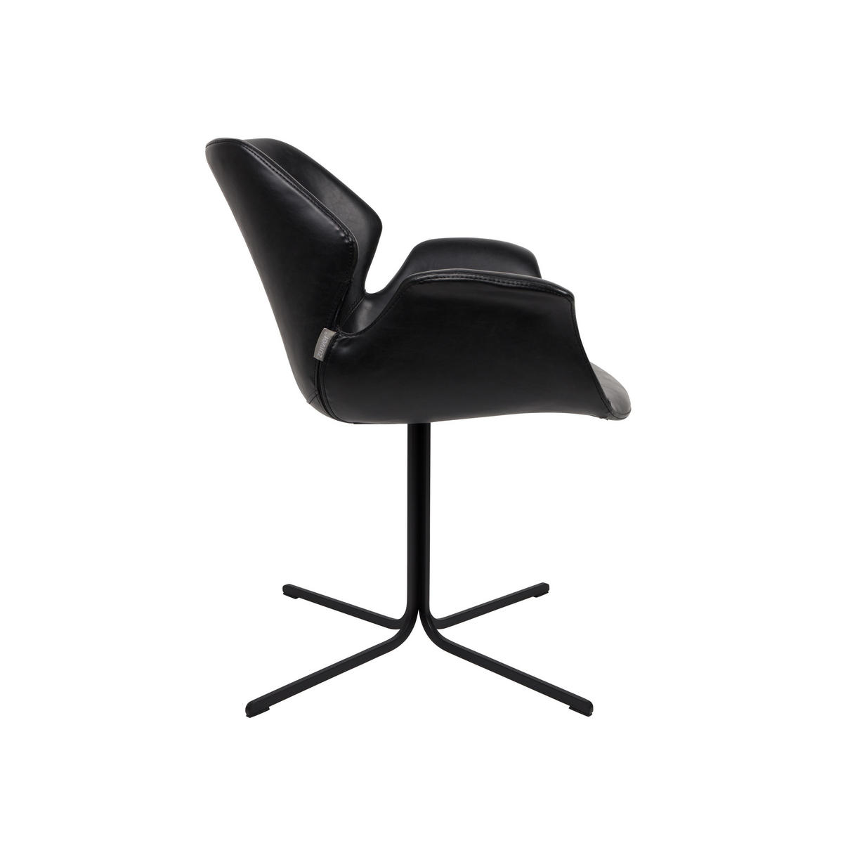 ESSZIMMERSTUHL Nikki Schwarz - 2 er Set - Schwarz, Kunststoff (66/80/62cm) - Zuiver