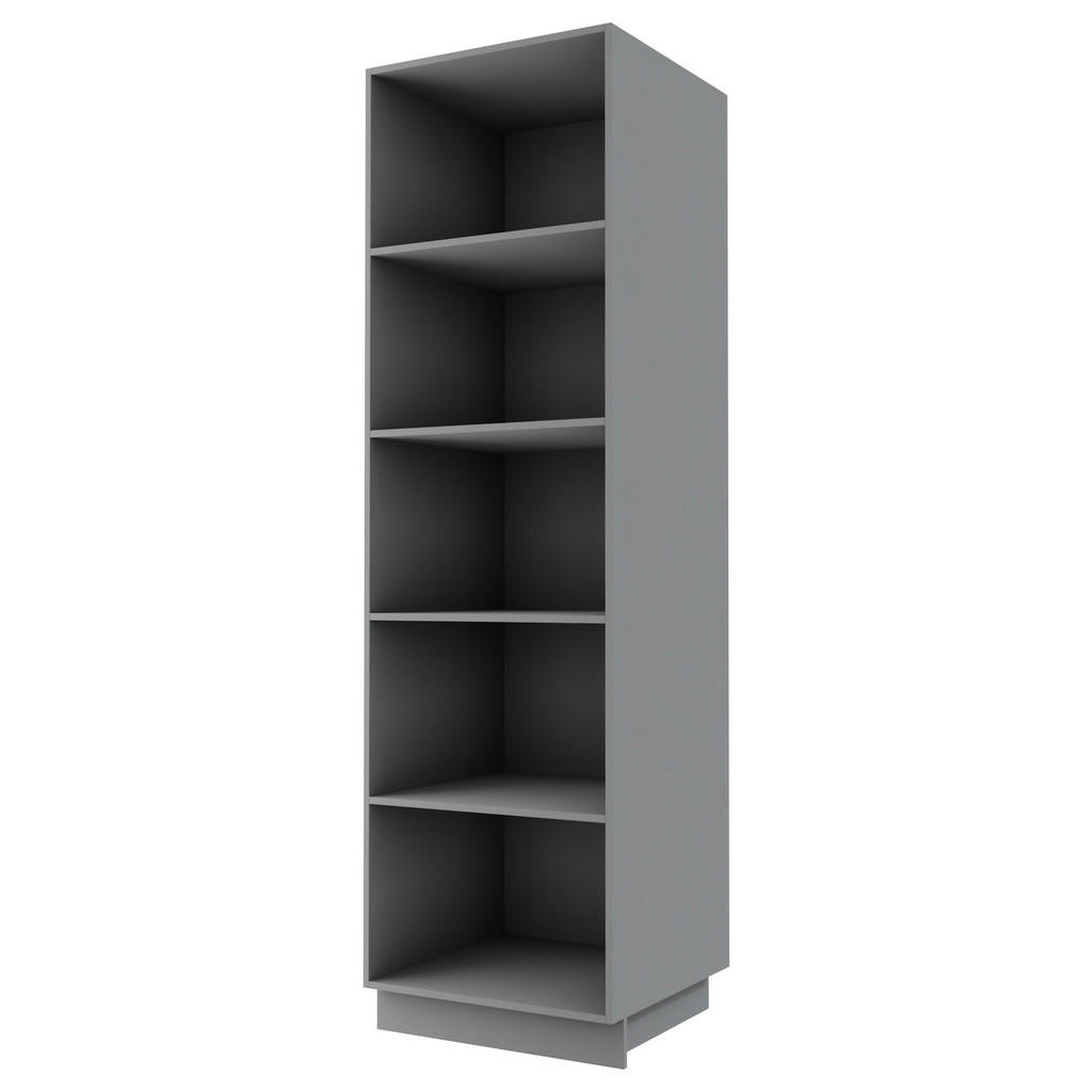Thumbnail - Feldmann-Wohnen Geschirrschrank, Beige, Grau, Holz, 5 Fächer, Rechteckig, 60x207x59 cm, Küchen, Küchenmöbel, Küchenschrä...