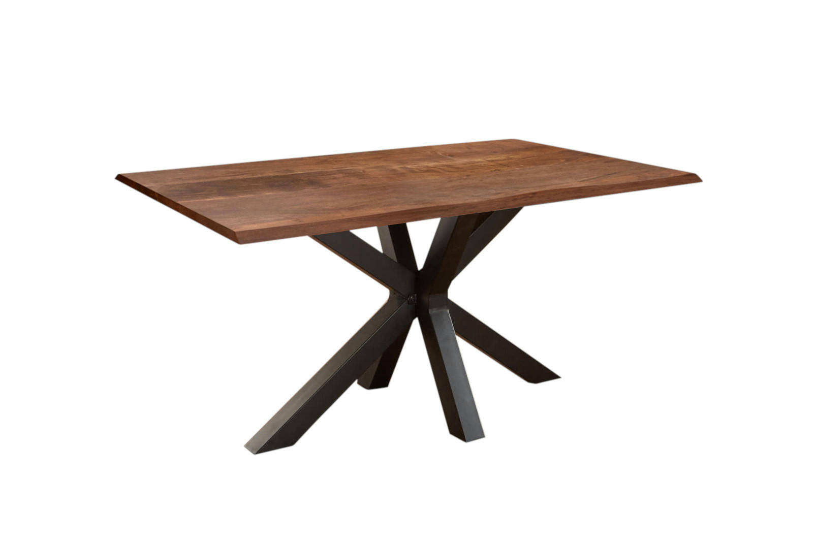 ESSTISCH SPYRO - Schwarz/Braun, Holz/Metall (80/120/76cm) - SAM