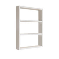 WANDREGAL mit 3 ablagen - emma 43,2/9/60 cm - Weiß, Holzwerkstoff (9/60/43.2cm) - Calicosy