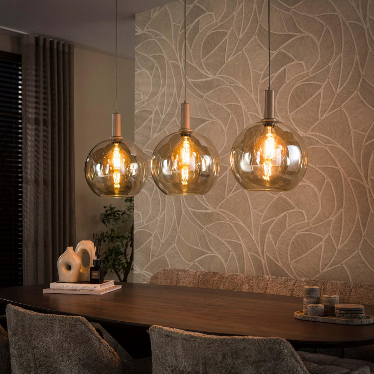 HÄNGELEUCHTE Orla Beige 30/115/150 cm - Beige, Textil (30/115/150cm) - Hoyz Collection