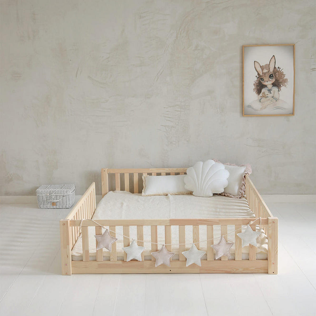 KINDERBETT 140/200 Agnès Naturholz - Braun, Holzwerkstoff (140/200cm) - Petits-meubles