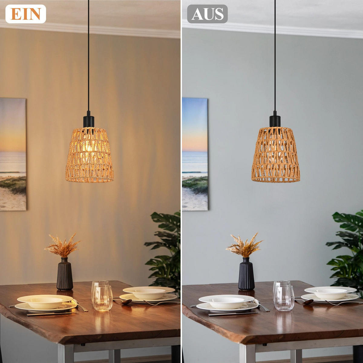 PENDELLEUCHTE AUGSBURG Ⅲ 18/10/120 cm - Schwarz, Metall (18/10/120cm) - Nettlife