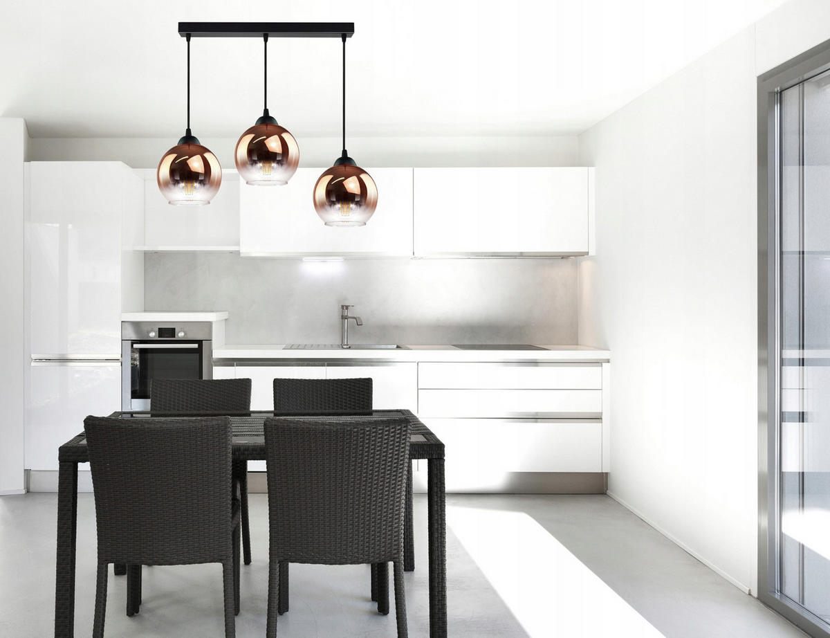 PENDELLEUCHTE MASUR - Transparent/Goldfarben, Glas/Metall (15/60/80cm) - kiki design