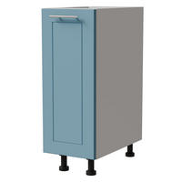 UNTERSCHRANK Bari D1D/30 Weiß / RAL 5024 pastellblau 30 / 50 / 82cm - Blau/Weiß, Holz/Holzwerkstoff (30/82/50cm) - Feldmann-Wohnen