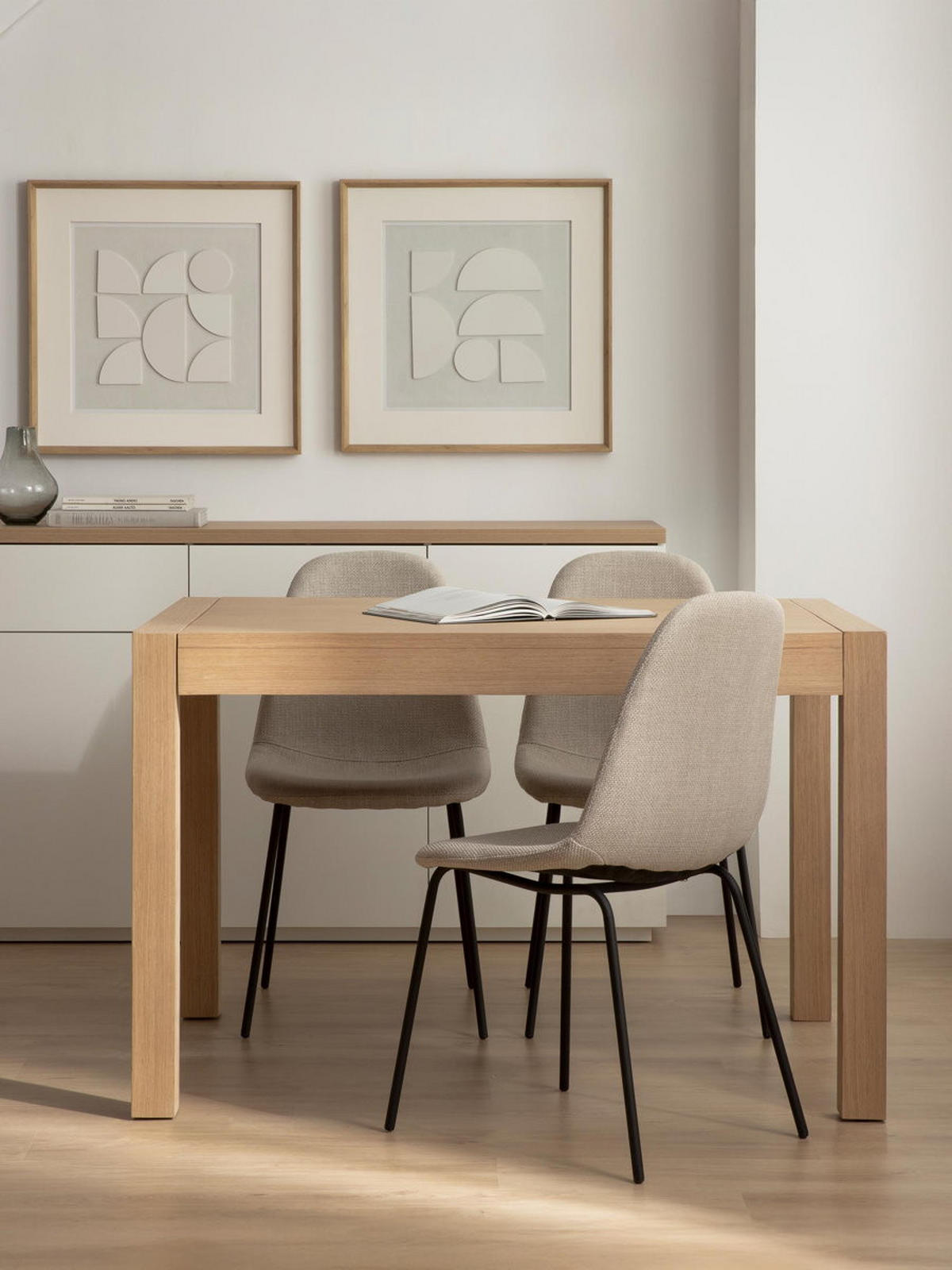 ESSTISCH Lane Natur 90 x 120 - Braun, Holz (120/90/76cm) - Kenay Home