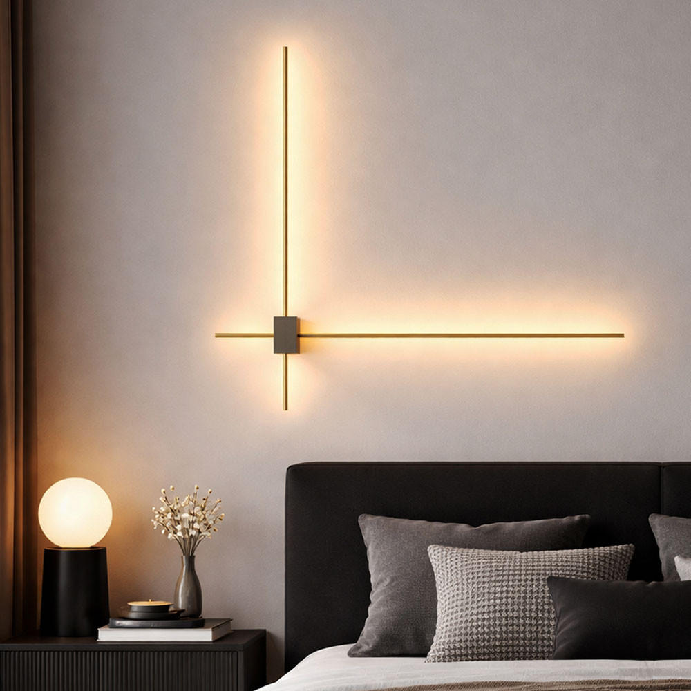 Thumbnail - Led, Gold, Metall, F, 63x3x64.5 cm, Lampen & Leuchten, Innenbeleuchtung, Wandleuchten