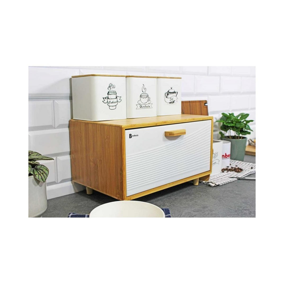 BROTKASTEN Beige 35.5/21.5/20 cm 4253 - Beige, Holz (21.5/20/35.5cm) - Brunbeste