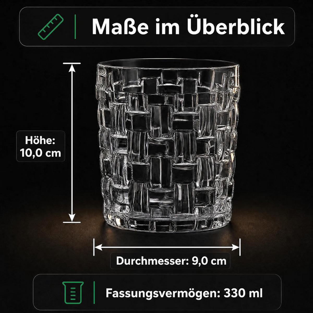 WHISKYBECHER by Nachtmann Bossa Nova 4er Set - Transparent, Glas (0.33L) - Der-Porzellan-Laden
