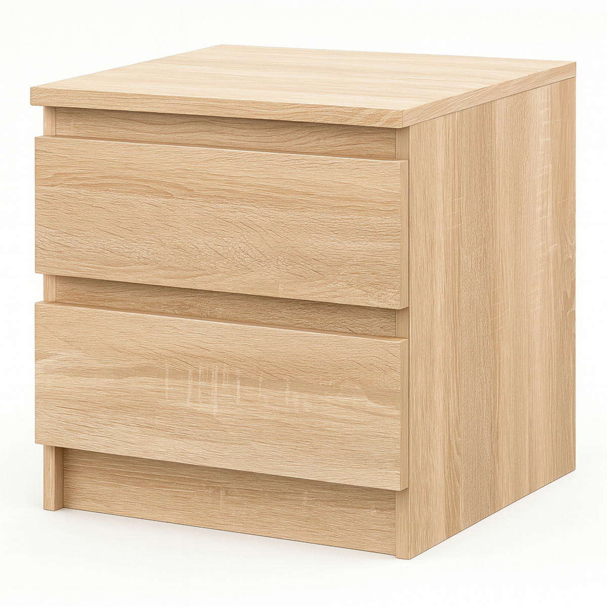 SIDEBOARD SOLA KOM1-2S Schubladen Eiche Sonoma - Sonoma Eiche, Holzwerkstoff/Kunststoff (40/50/43cm) - Komodee