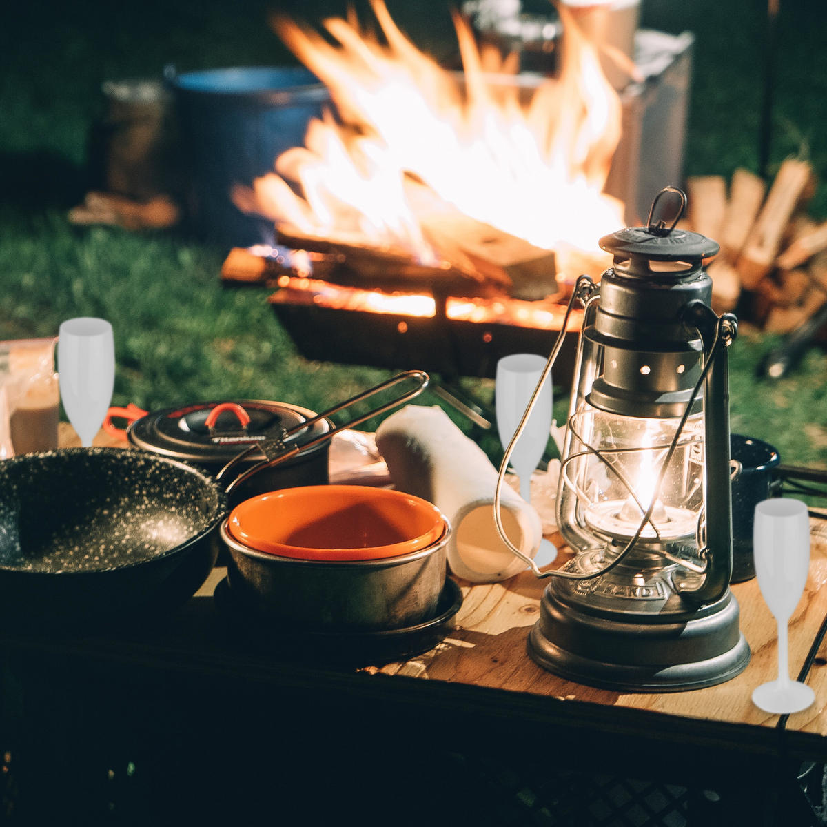 6xSEKTGLÄSER - Weiß, Kunststoff (0.17L) - Relaxdays