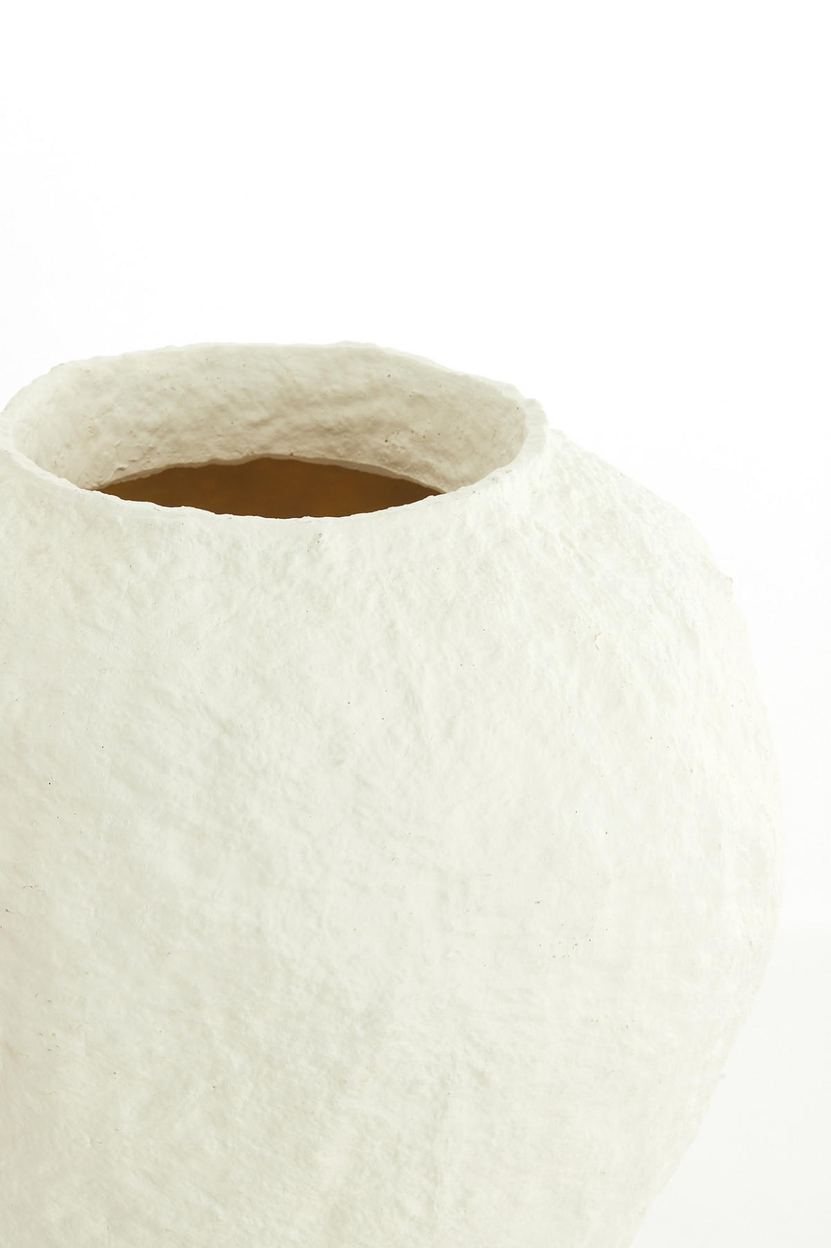 VASE Pantoja Weiß Ø45/50 cm - Weiß, Kunststoff (50cm) - Light & Living