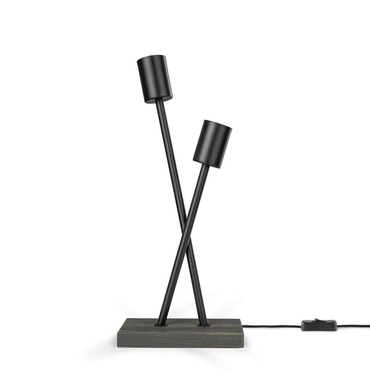 TISCHLAMPE Iks Tl - Schwarz, Metall (18/10/41cm) - Paco Home
