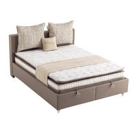 POLSTERBETTSET Monaco 120x200 Braun - Braun, Textil/Metall (120/200cm) - Villa Möbel